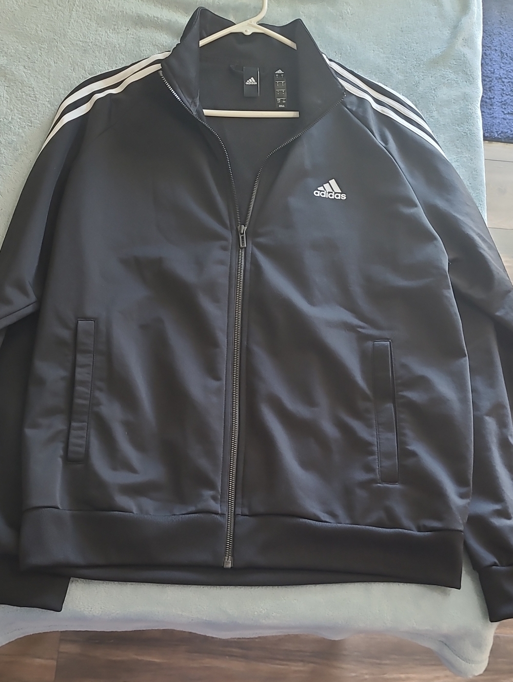 adidas Classic Track Jacket with White Stripes
